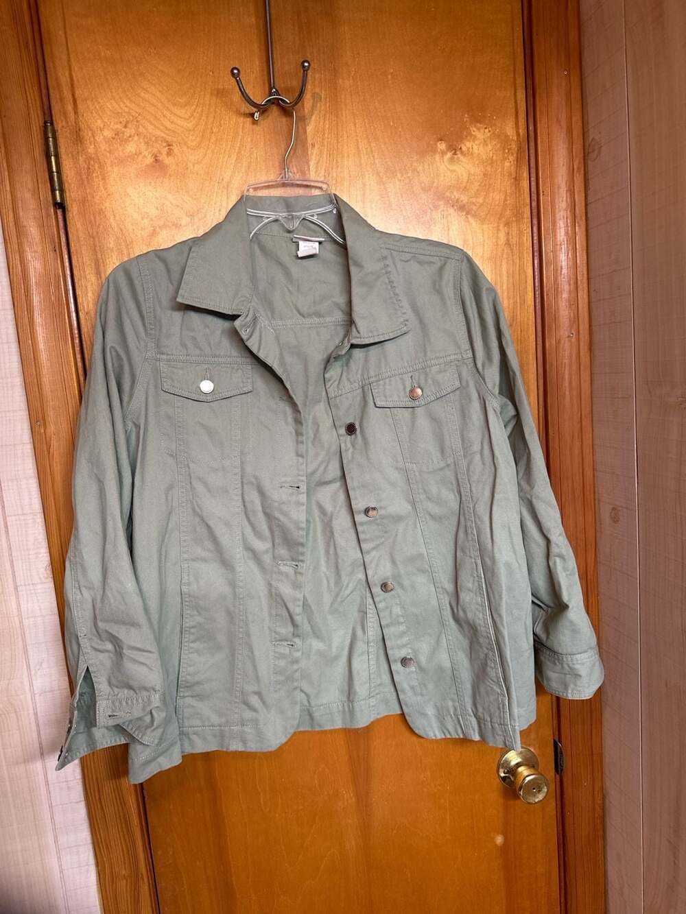 American Sweetheart Women’s Sage Green Utility Jacket Size Large